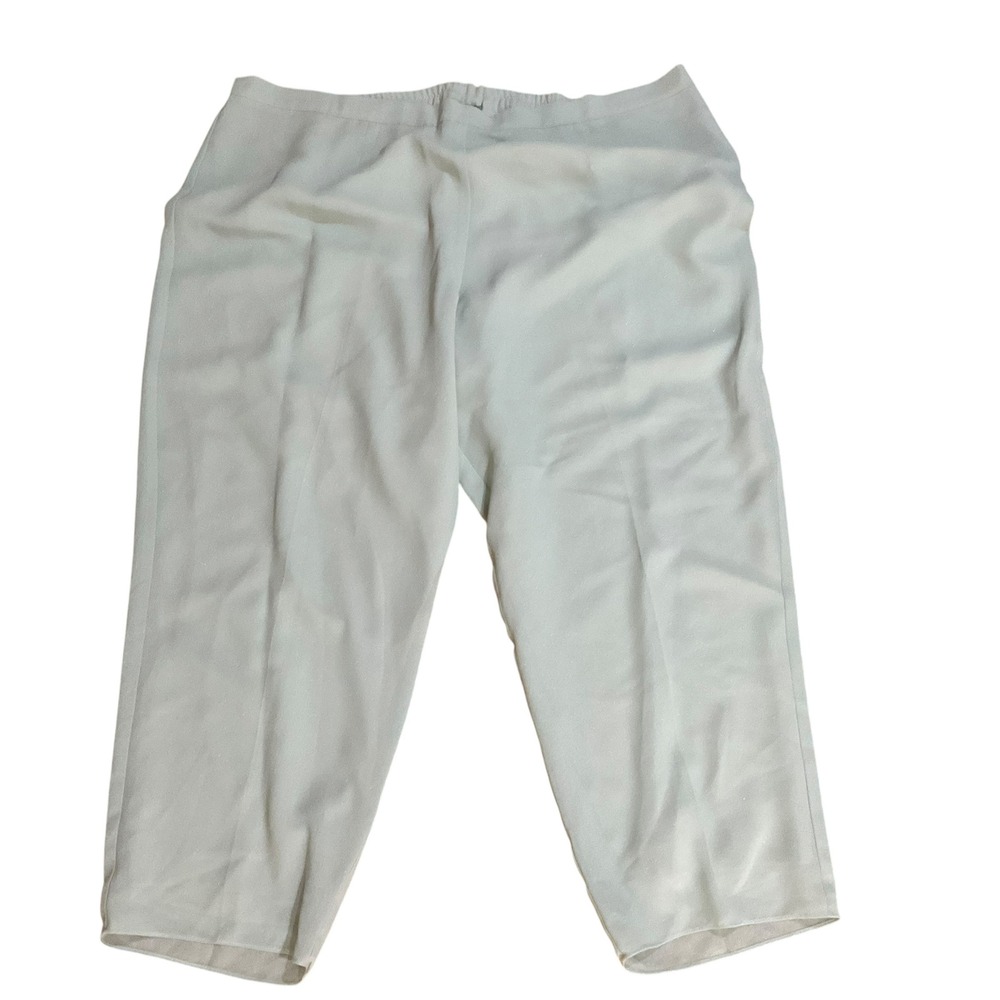 R&M Richards Shimmer Dress Pants Lightweight Light Teal Petite Size 24W